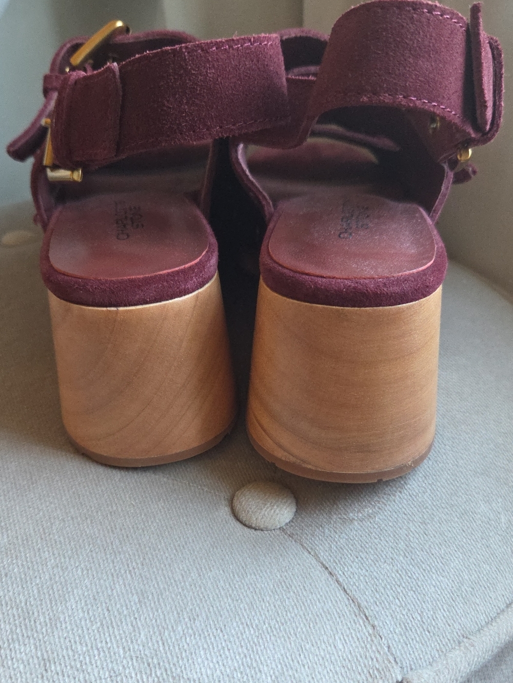 Charolotte Stone Clog Sandals Size 9 - Picture 4 of 7
